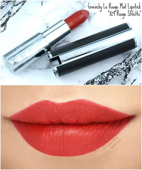 givenchy le rouge ultra matte in n329|Givenchy red lipstick.